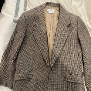 Jones New York Women’s Brown Houndstooth Blazer